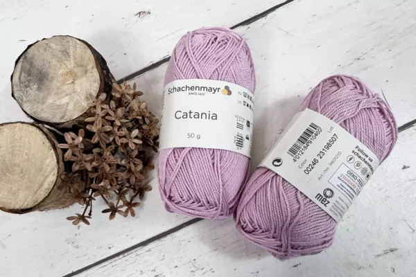 Schachenmayr Wolle Catania 50g Uni (100 % Baumwolle) 9801210-00246 (rosa)