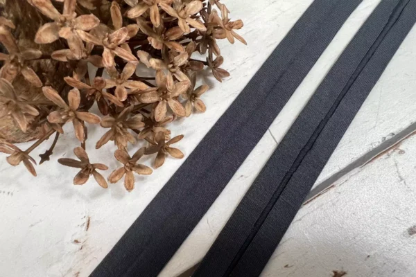 elastisches Schrägband 20mm brei in anthrazit