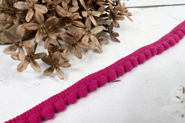 PomPon Borte 6mm pink