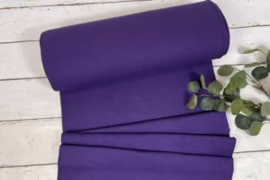 Rippbündchen Stoff als 50cm Schlauchware in lila