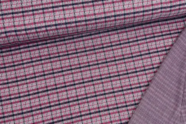 Jacquard Stoff stretch mit quadrat Pepita Karo Muster in pink, schwarz, weiß