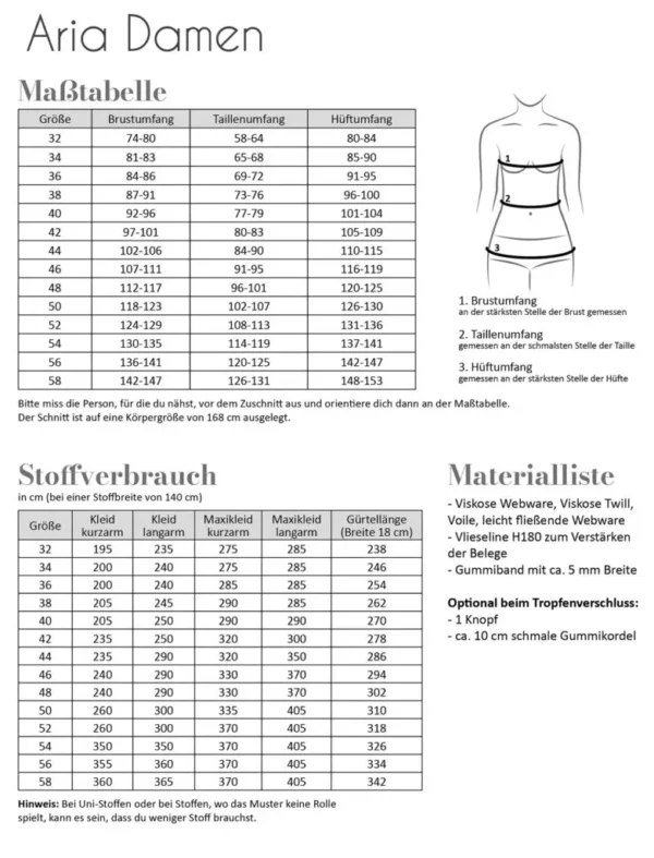 Papierschnittmuster Fadenkäfer Sommerkleid Aria Damen – Bild 6