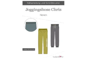 Papierschnittmuster Fadenkäfer für eine Jogginghose Chris für Herren