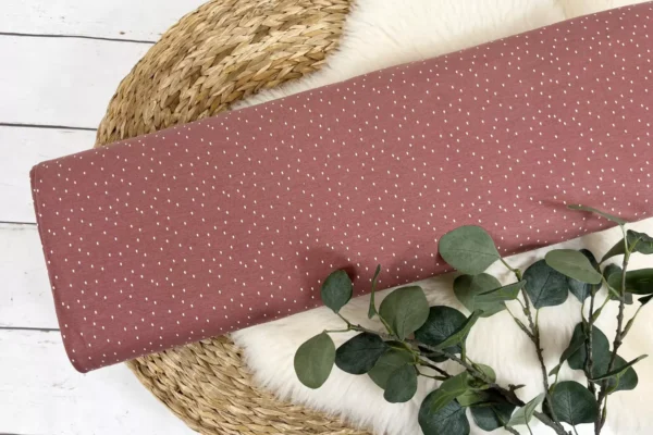 Baumwolljersey - kleine Tropfen in mauve - Öko-Tex-100 – Bild 2