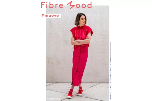 Fibre Mood 23 Maeve - Viskose Seersucker Struktur in pink – Öko-Tex 100 – Bild 5