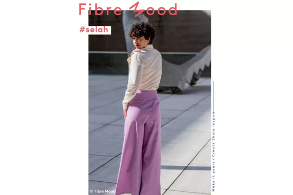 Fibre Mood 23 Selah, Vivienne - Twill Hosenstoff stone washed in flieder Öko-Tex 100 – Bild 9