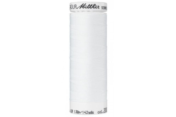 elastisches Nähgarn der Marke Seraflex in der Farbe weiß