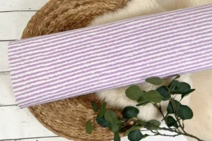 Baumwolljersey mit lila, weiß gestreiften vintage Streifen