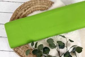 elastischer Viskosejersey Stoff in uni Farbe kiwi