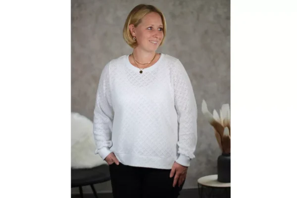 Papierschnittmuster Fadenkäfer Basic-Pullover Damen – Bild 3