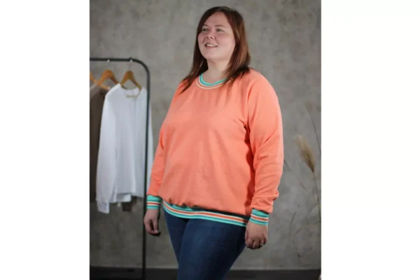 Papierschnittmuster Fadenkäfer Basic-Pullover Damen – Bild 2