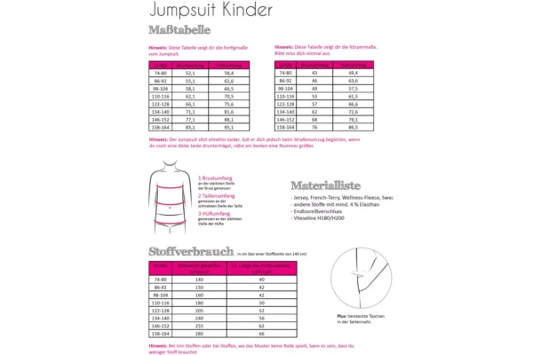 Papierschnittmuster Fadenkäfer Jumpsuit Kinder – Bild 4