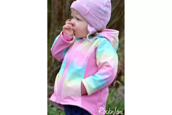 Papierschnittmuster Fadenkäfer Softshelljacke Kinder – Bild 3