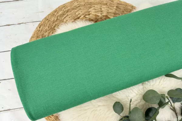 Jersey Stoff mit Jeansoptik - in verschiedenen Uni  Farben - Öko-Tex-100 – Bild 14
