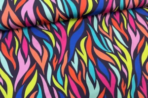 Lycra Funktionsjersey Stoff mit abstrakten Muster