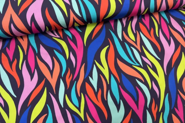 Lycra Funktionsjersey Stoff mit abstrakten Muster