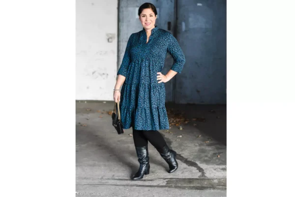 Viskose Twill Stoff - Animalprint in dunkelbordeaux - Klara by Swafing – Bild 7