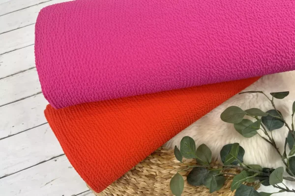 Viskose Crepe Struktur in pink – Öko-Tex 100 – Bild 3