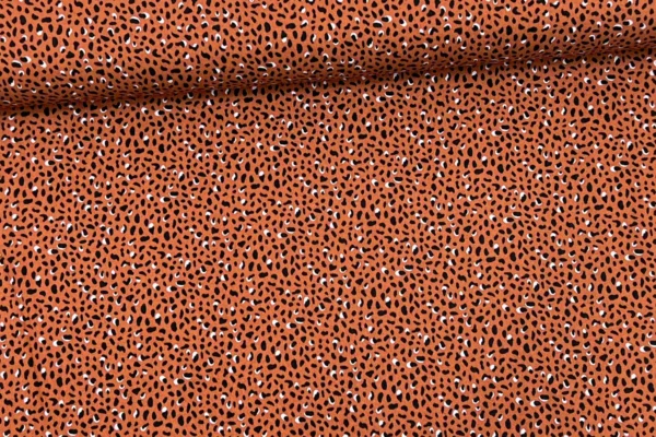 Viskosejersey - Leoprint Animalprint in rost - Öko-Tex-100 – Bild 3