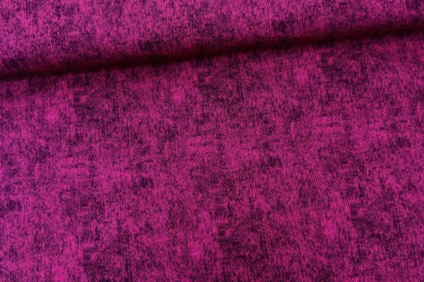 elastischer French-Terry-Sweat Stoff mit Jeansoptik in dunkelpink meliert