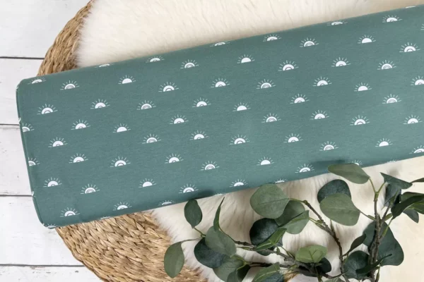 Jersey Stoff - Sonne Sonnenschein in mint - Öko-Tex-100 – Bild 2