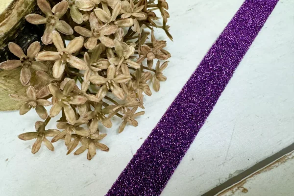 Glitzer Schrägband Lurex 2cm Breit - verschiedene Farben – Bild 8