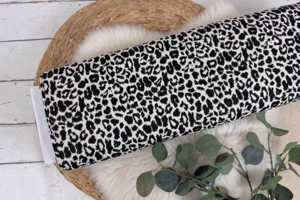 Musselin Stoff - Leoprint Muster, Animalprint in hell natur - Öko-tex-100 – Bild 2