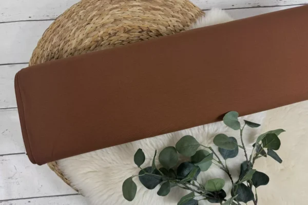 Jersey Stoff Öko-Tex-100 - Uni weiß, ecru, sand, beige, taupe, braun Töne (verschiedene Farben) – Bild 10