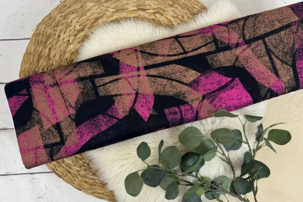 Viskose Stoff -  Nature Shapes by Thorsten Berger in pink – Bild 2