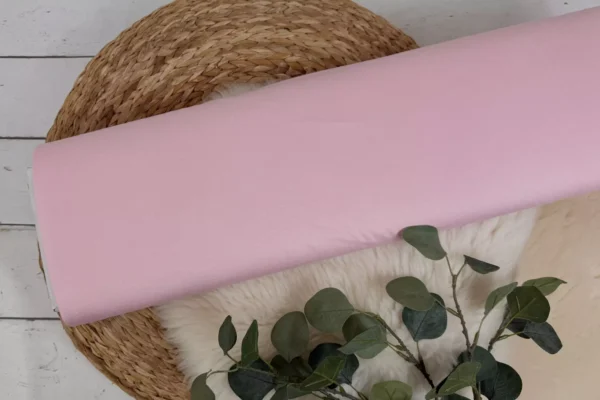 elastischer Viskosejersey Stoff in uni Farbe rosa