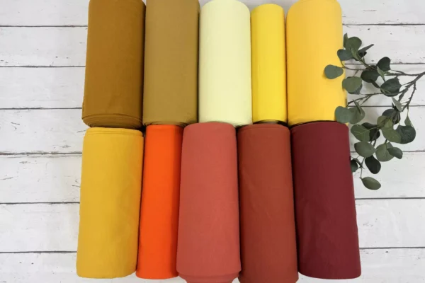 Bündchen Stoff - Uni kupferrost - 35cm Schlauchware Öko-Tex-100 – Bild 2