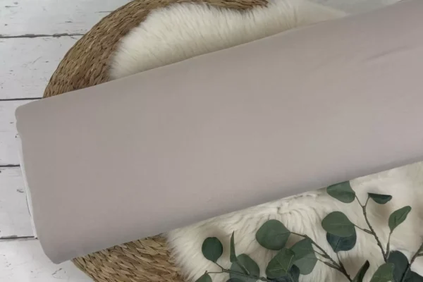 angerauter Sweatstoff - Uni beige, taupe, braun und sand (versch. Farben) Öko-Tex-100 Wintersweat – Bild 3