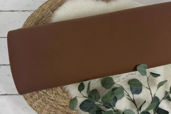 angerauter Sweatstoff - Uni beige, taupe, braun und sand (versch. Farben) Öko-Tex-100 Wintersweat – Bild 7