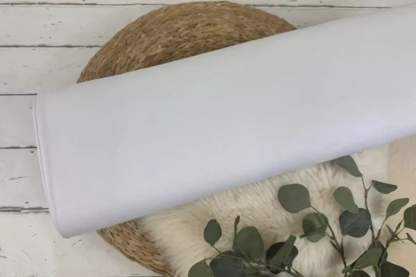 elastischer und dehnbarerer Hosenstoff aus Baumwolle für Peach Chino in weiß