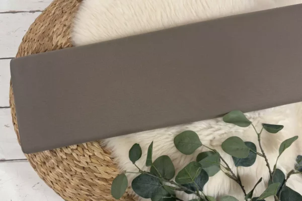 angerauter Sweatstoff - Uni beige, taupe, braun und sand (versch. Farben) Öko-Tex-100 Wintersweat – Bild 4