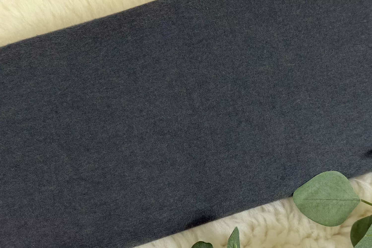 Flanell Stoff aus Baumwolle Uni meliert - Swafing Hudson – Bild 3