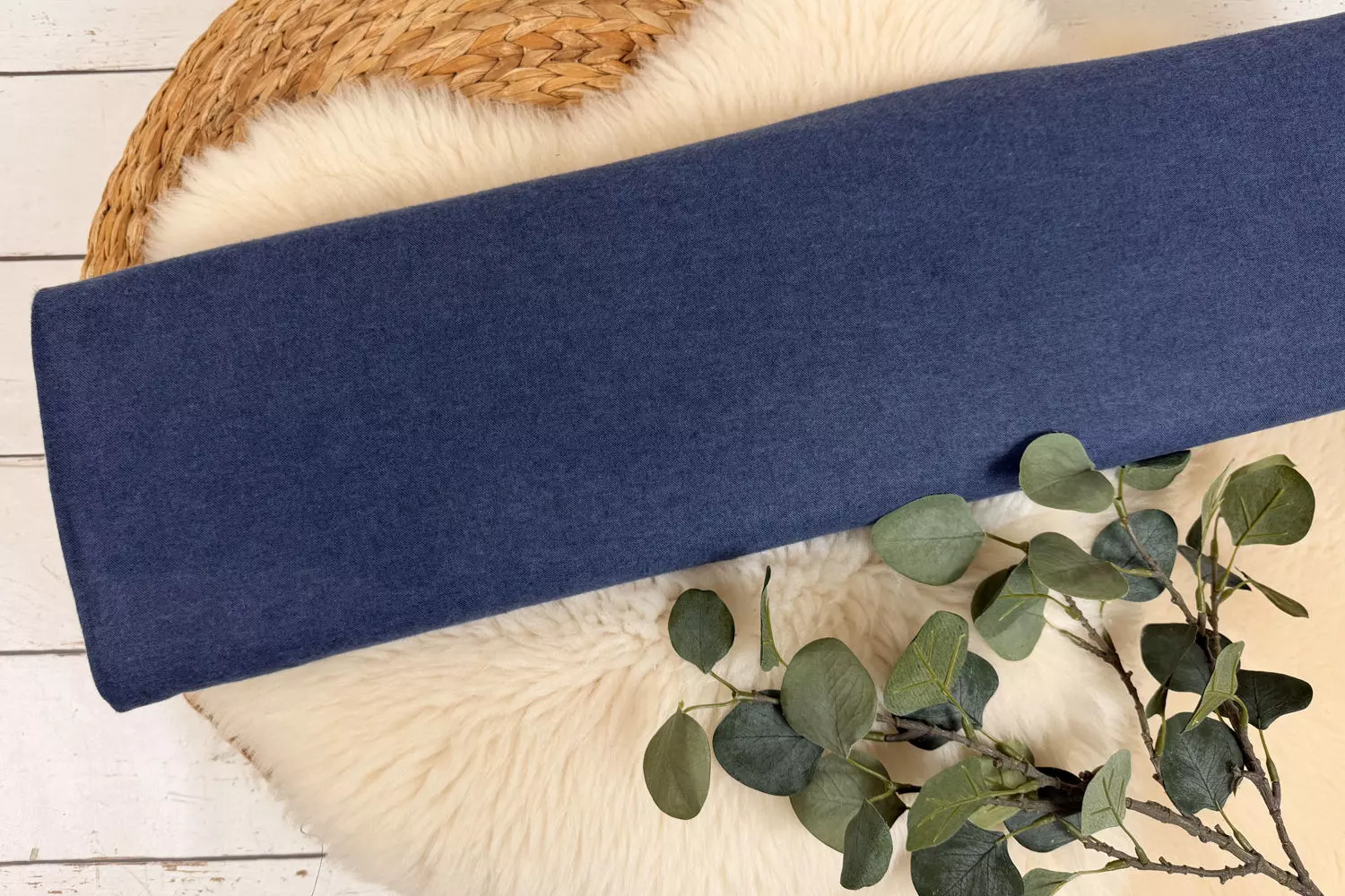 Flanell Stoff aus Baumwolle Uni meliert - Swafing Hudson – Bild 10