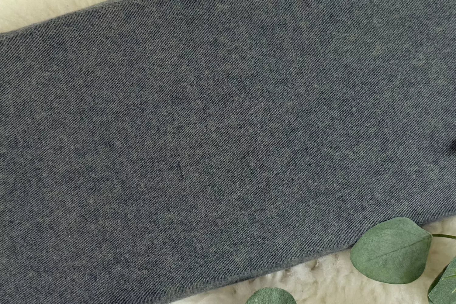 Flanell Stoff aus Baumwolle Uni meliert - Swafing Hudson – Bild 5