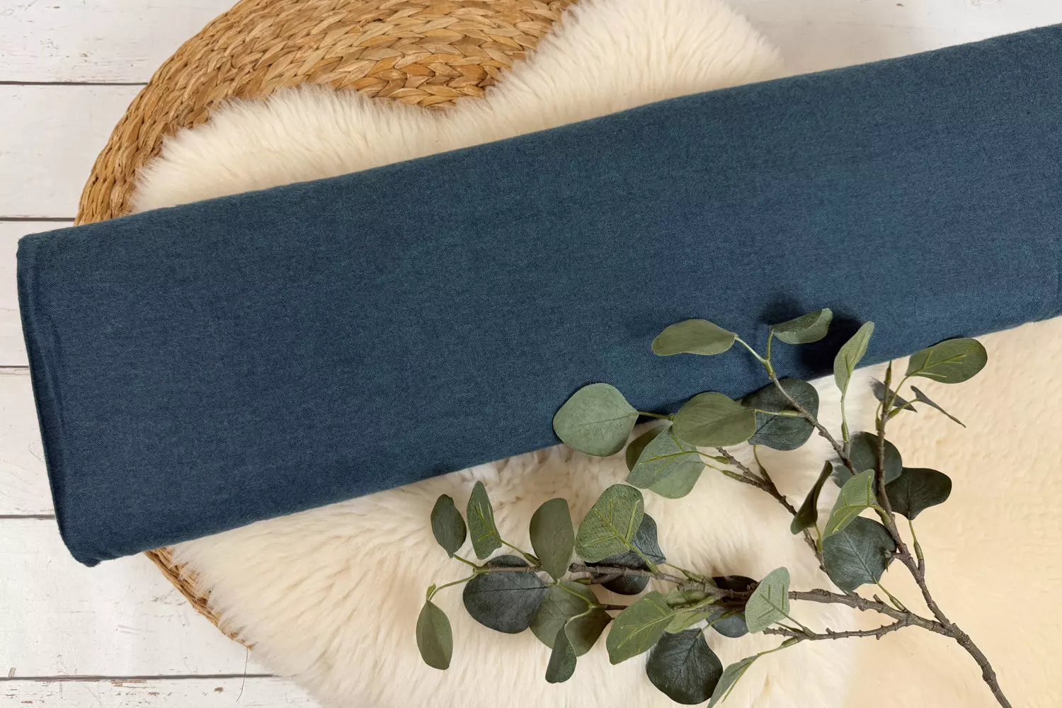 Flanell Stoff aus Baumwolle Uni meliert - Swafing Hudson – Bild 8