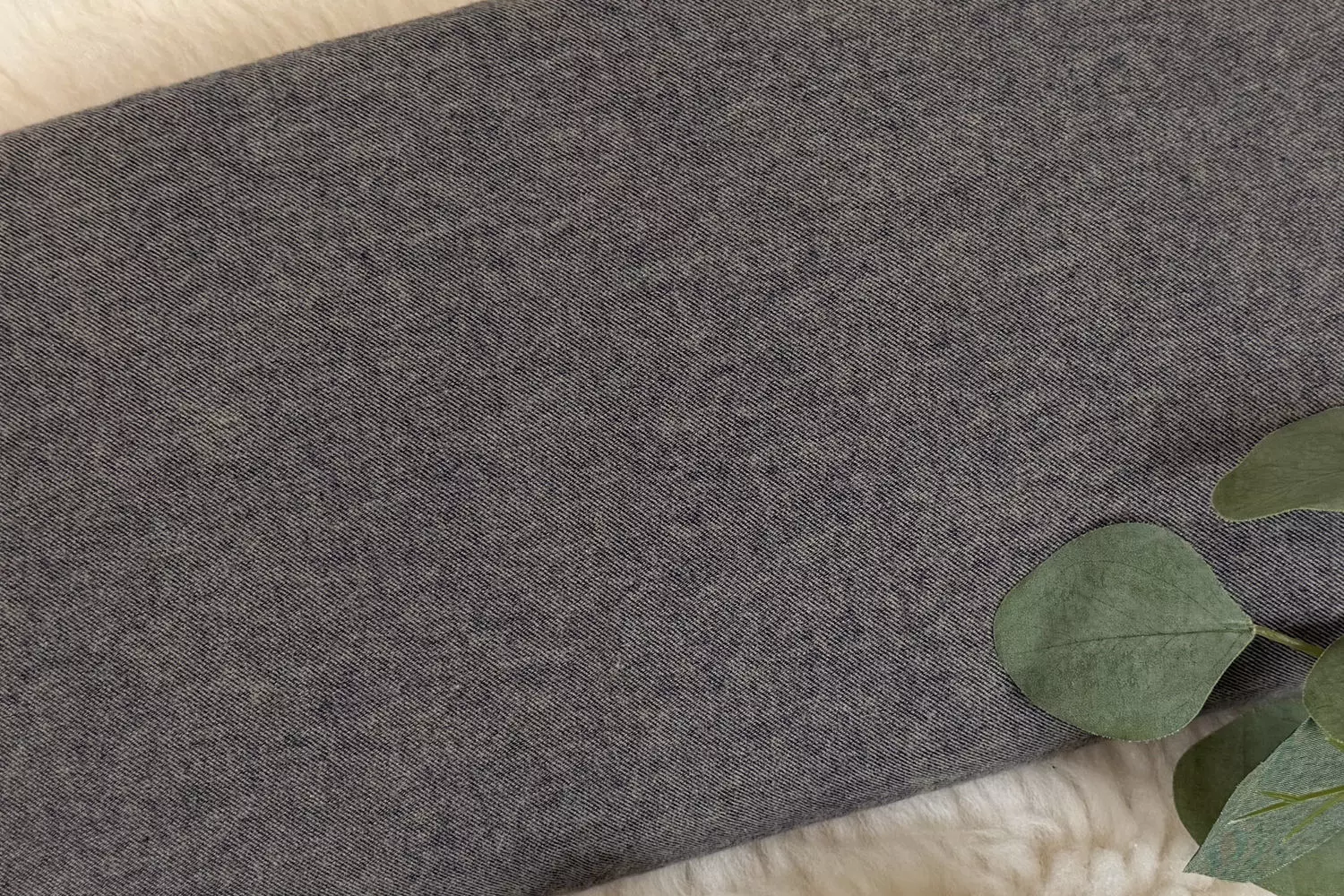 Flanell Stoff aus Baumwolle Uni meliert - Swafing Hudson – Bild 7